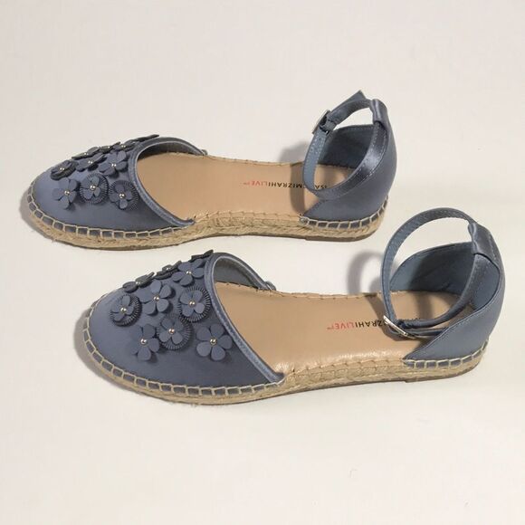 Isaac Mizrahi Floral Applique Satin Espadrilles - Picture 3 of 6